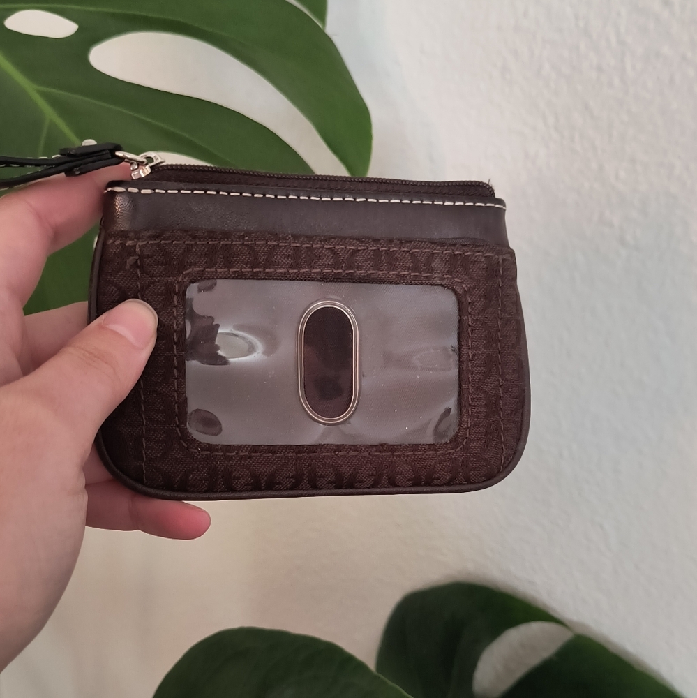 Fossil Wallet With Keychain Clutch Brown - image 2